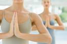 namaste in yoga class
